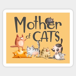 Mother of Cats Sticker